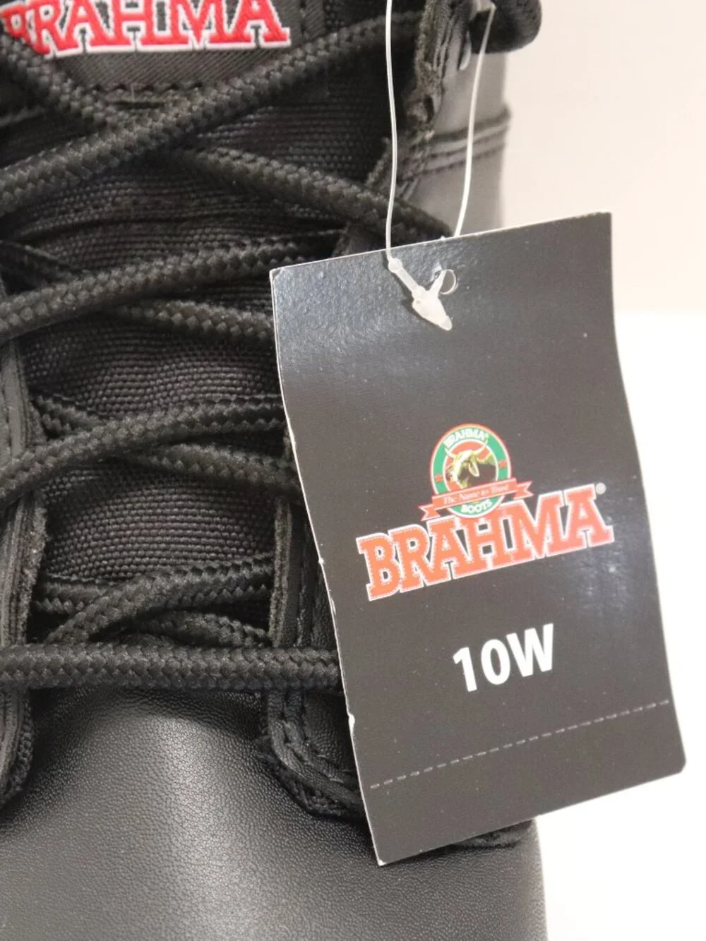 Brahma Men's Escotti Black Work Boots Size 10 NWT and in Box